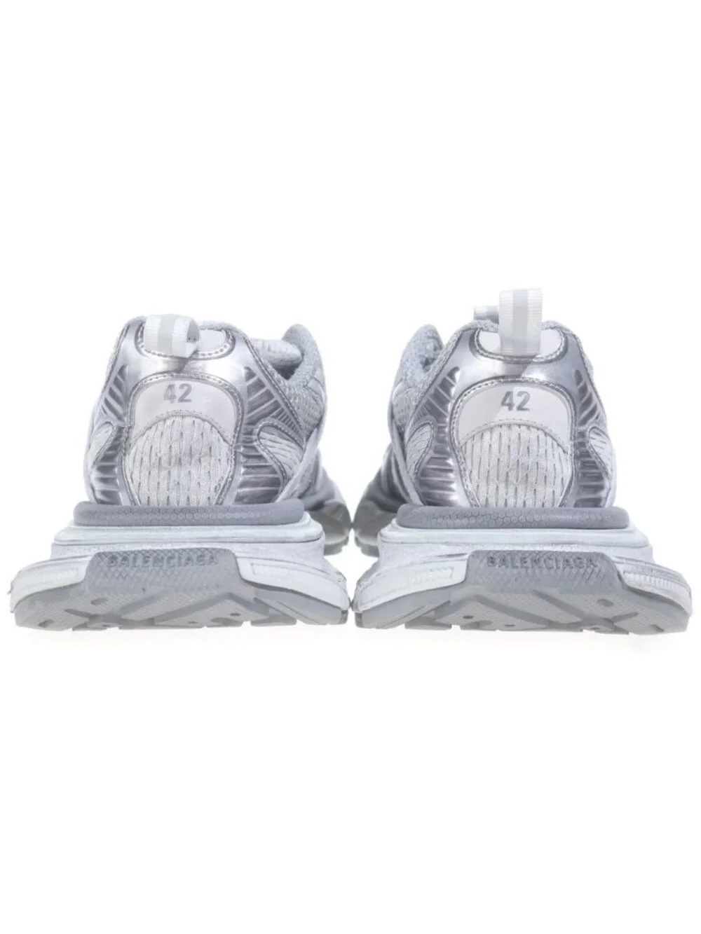 Balenciaga Lace Matelasse Low Cut Sneakers Gray